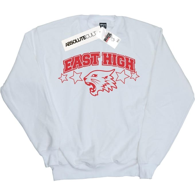 Disney Dames/Dames High School Musical The Musical Wildcat Stars Sweatshirt (Wit)