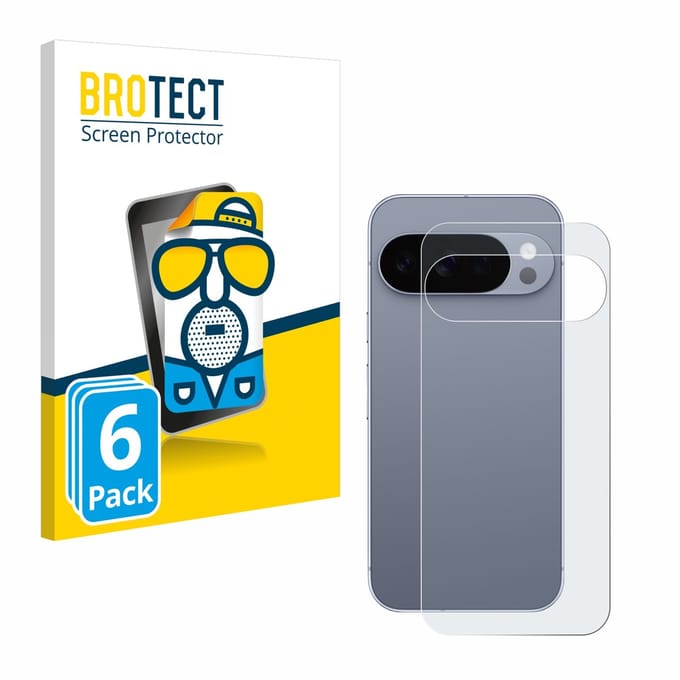 BROTECT - Screenprotector voor Google Pixel 10 Pro (Achterkant) - Folie Beschermfolie matte 6 Stuks