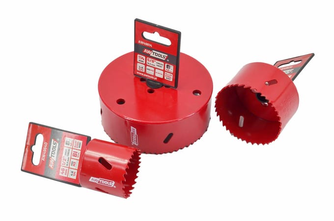 AWTOOLS - Gatenzaag - 40 mm - Bi-metaal HSS - Professionele prestaties - Universeel inzetbaar