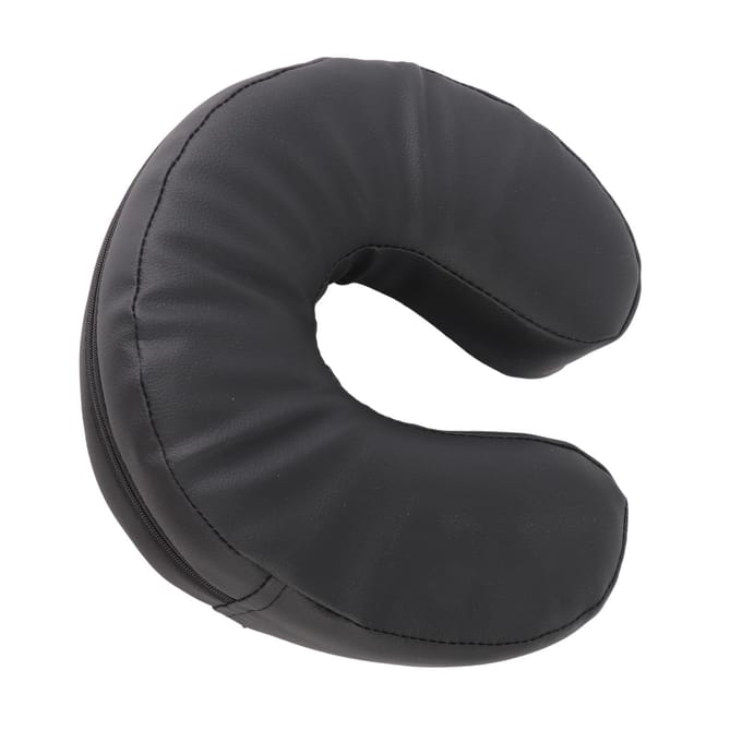 U-vormig gezichtskussen Massage gezichtswiegkussen Massagebedkussen voor Schoonheidssalon Zwart black
