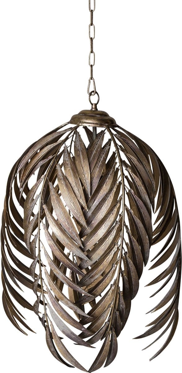 PTMD Mea Hanglamp Palm Bladeren 41 x 41 x 59 cm - Metaal - Goud