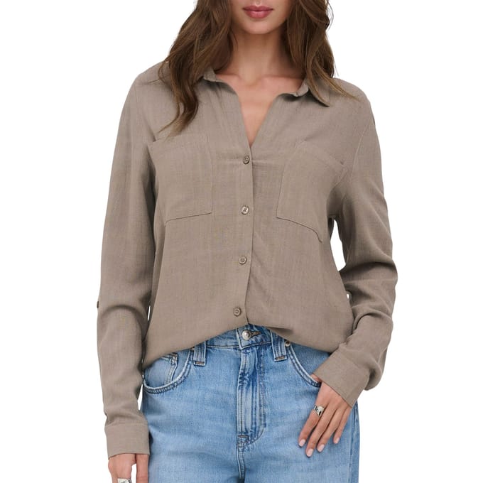 ONLY - ONLYASMIN-SIESTA LS LI BL SHIRT PNT NOOS Dames Blouse