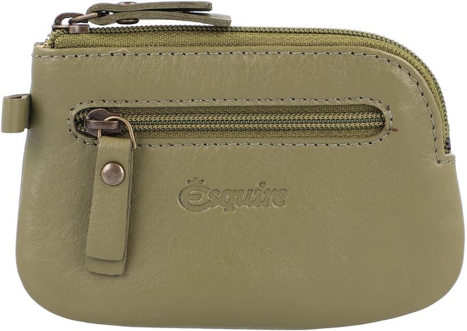 Esquire Peru Sleuteletui Leer 11 cm - olive