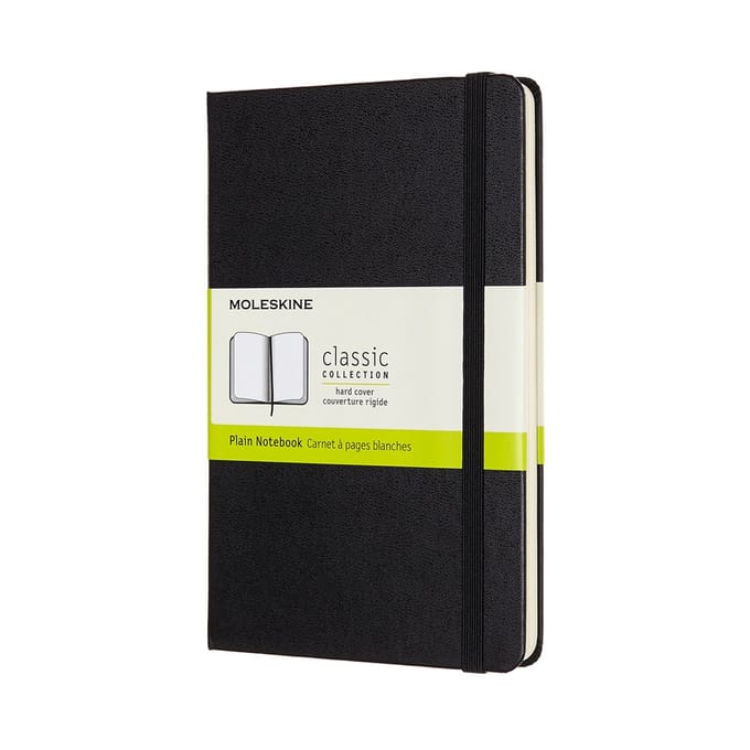 Moleskine Classic Notitieboek - Medium - Hardcover - Blanco - Zwart