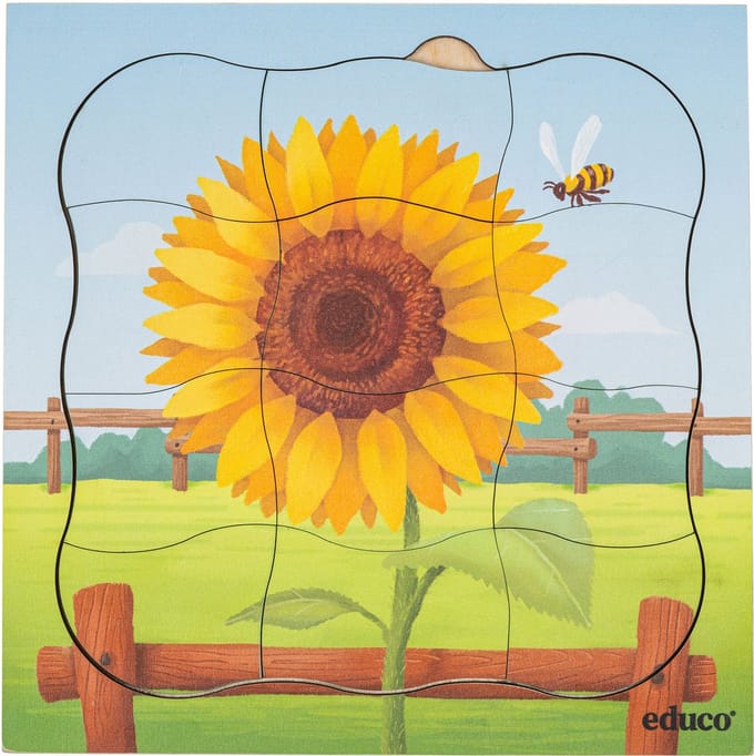 Groeipuzzel boerderij - Zonnebloem