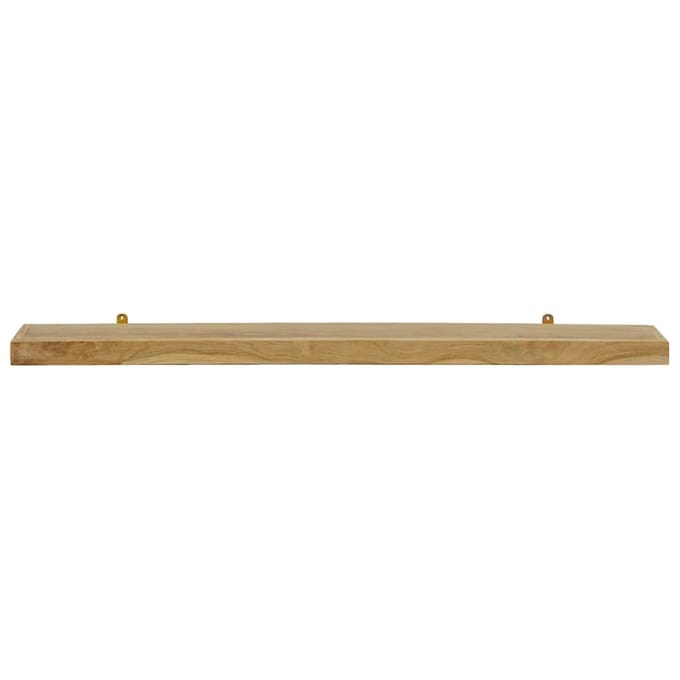 vidaXL - Wandschappen - 2 - st - 110x15x4 - cm - massief - teakhout