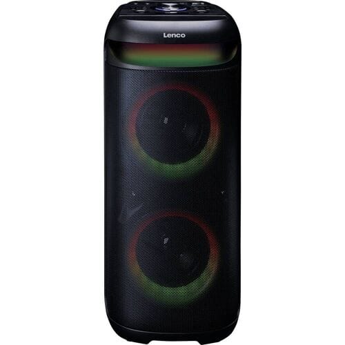 Lenco Bluetooth Party Speaker - PA-210BK - 100W - 12 uur accu - TWS - LED-Lichteffecten