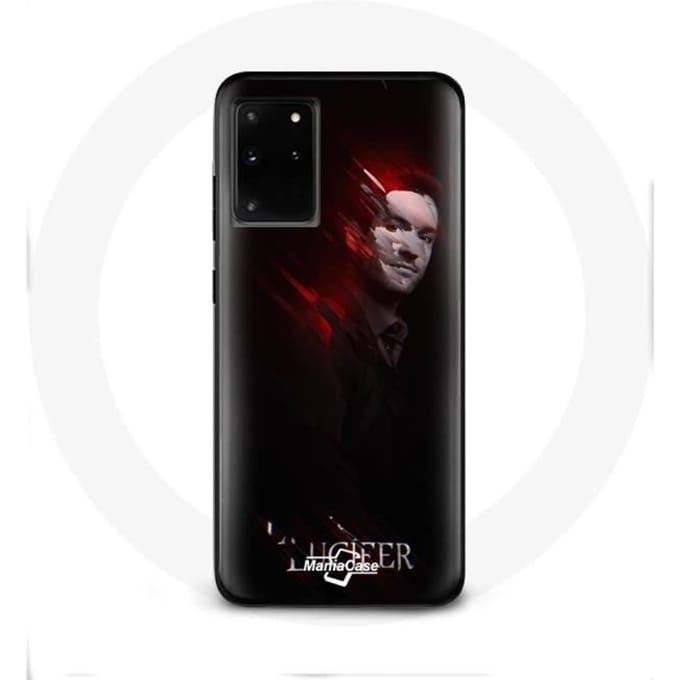 Hoesje voor Samsung Galaxy S11 Plus Lucifer Series zwarte achtergrond