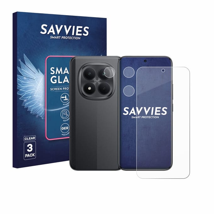 3 Stuks Savvies Screenprotector - geschikt voor Xiaomi Poco M8 Pro (Voor+Camera) - beschermfolie glas transparant