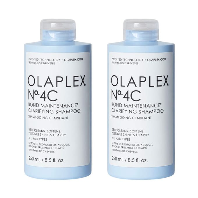 2x Olaplex No.4C Bond Maintenance Clarifying Shampoo 250ml