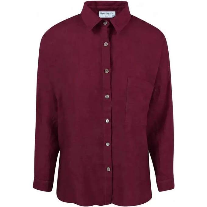 Dameshemd met lange mouwen Haris Cotton