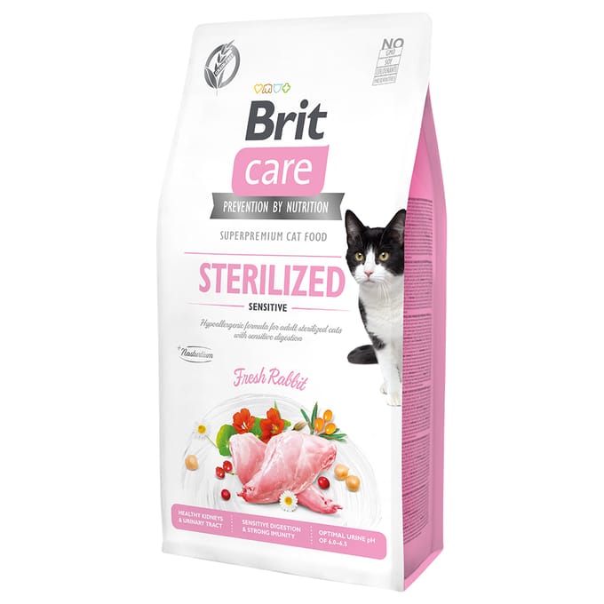 Brit Sterilized Sensitive Konijn - Kattenvoer - 7 kg