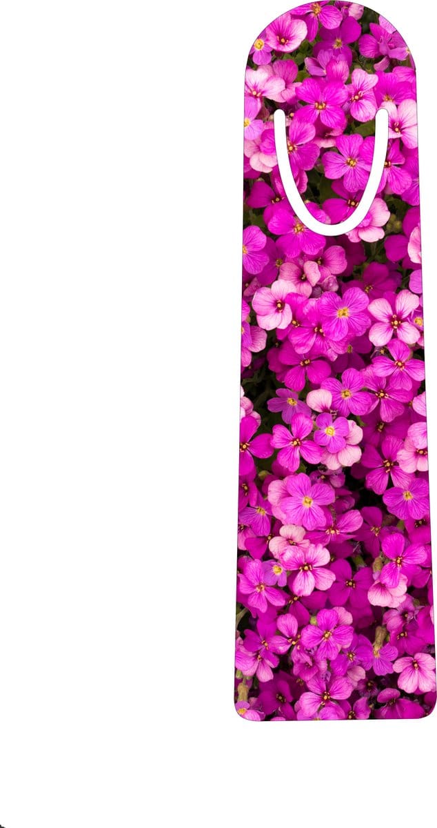 Boekenlegger - Bloemen 5 - Aluminium boekenlegger