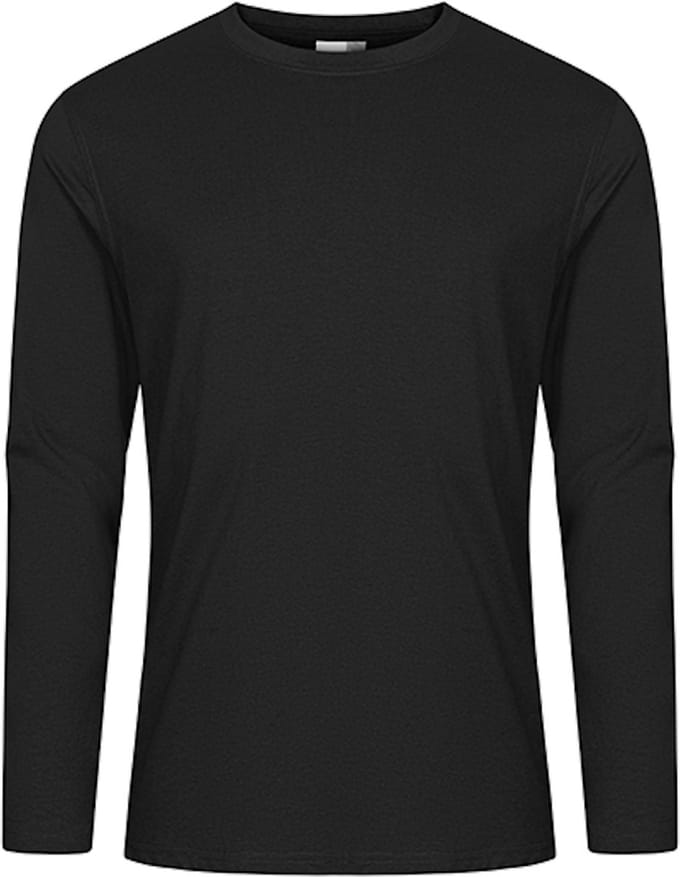 EXCD Men´s T-Shirt Long Sleeve CD4097 - Black - XXL