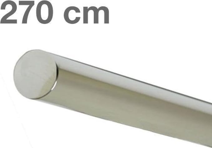RVS Gepolijst Trapleuning 270 cm - Zonder houders