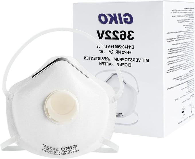 Stofmasker Wegwerp - Ventilatie Masker - Bescherming Werk - FFP2 Standaard - 10 Stuks - Wit