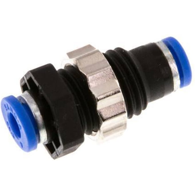 4mm PA 66 Insteekfitting Schotdoorvoer NBR [2 Stuks]