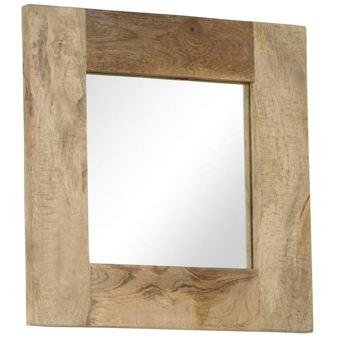 Vidaxl Miroir avec Cadre en Bois de Manguier Massif, 50 x 80 cm