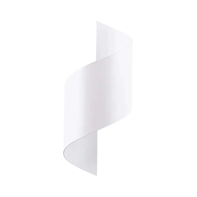 Wandlamp TALASSA met golvende spiraalvorm - Sollux Lighting - IP20 - Wit staal behuizing - 15 x 13 x 31 cm - 1 x G9 LED, exclusief lichtbron - Max. 8 W - Moderne wandlamp voor woonkamer, slaapkamer en eetkamer