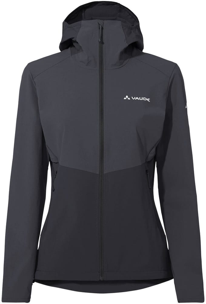 VAUDE Tekoa Jacket II, softshelljas, dames outdoor sportjassen, niet-waterdicht, winddicht, softshell, met capuchon, regular pasvorm
