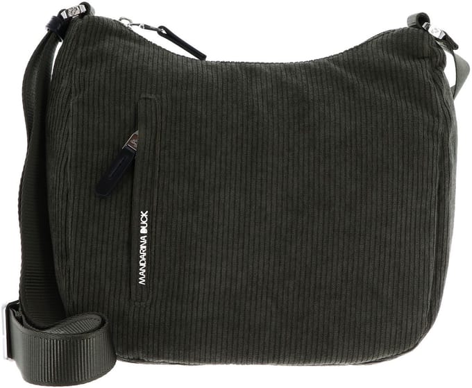 MANDARINA DUCK schoudertas Hunter Velvet Hobo Bag Pirite donkergroen