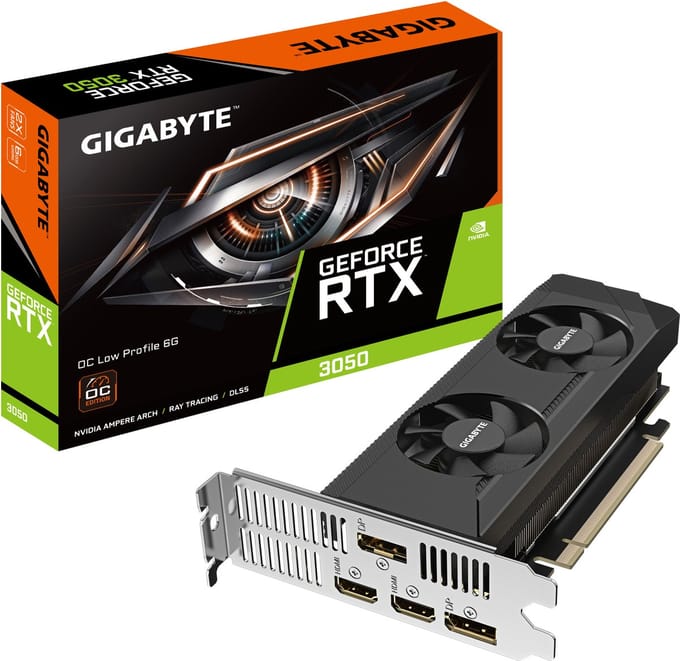 Gigabyte GeForce RTX 3050 OC Low Profile 6G NVIDIA 6 GB GDDR6
