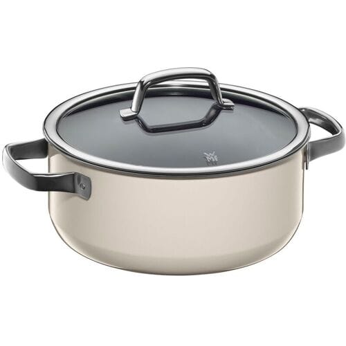 WMF Fusiontec Mineral - Braadpan - Ø 240mm - 4,4 liter - inclusief glazen deksel - Macadamia macadamia