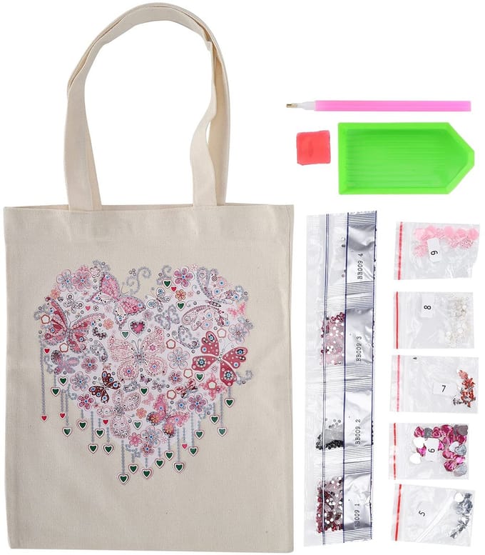 Dailygoods- Diamant Schilderij Tas - Zachte Randen - Handtas/Clutch
