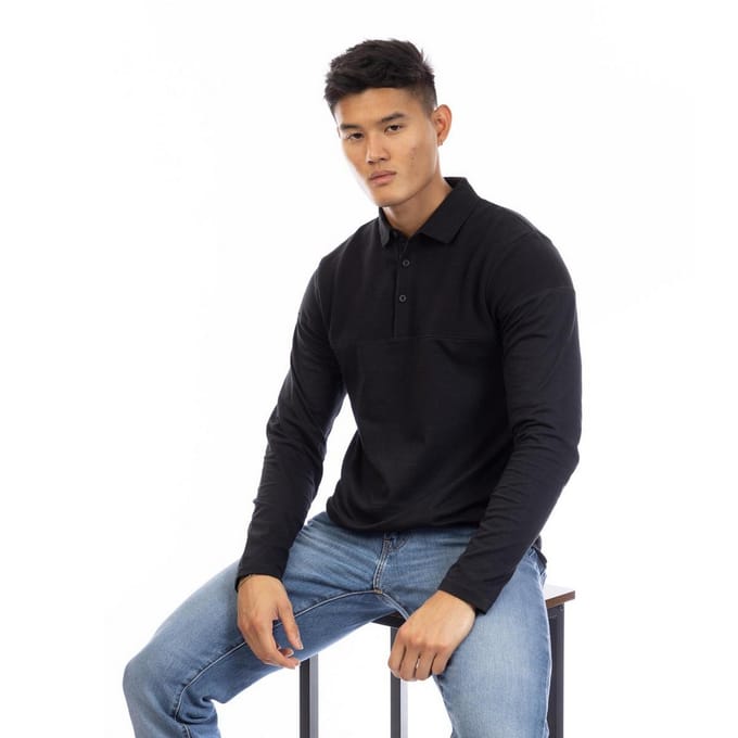 Peter Werth Chessum-poloshirt voor heren (Zwart)