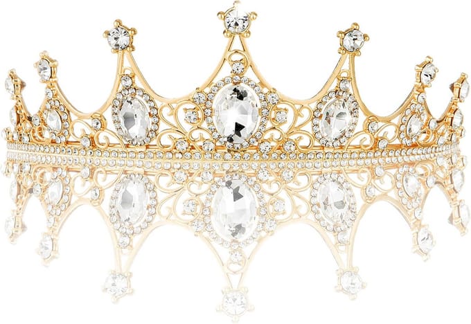 Luxe Kristallen Kroon Tiara voor Dames - Bruiloft, Feest & Verjaardag Haaraccessoire