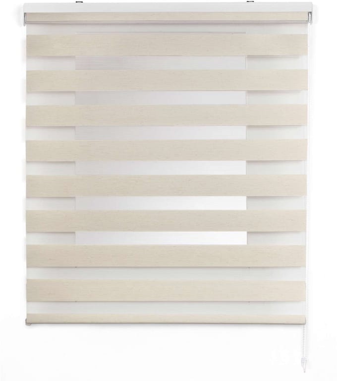 Storesdeco - Duo rolgrodijn – stijlvol dubbel textiel linnen, 140x180 cm