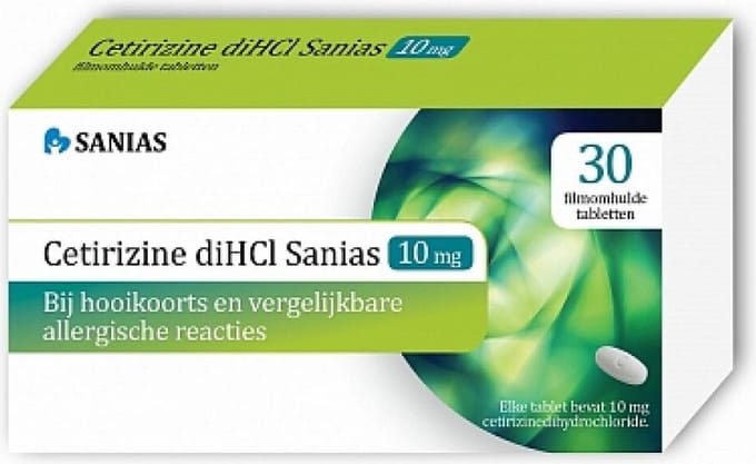 Sanias Allergietabletten Cetirizine diHCI 10 mg - 30 tabletten