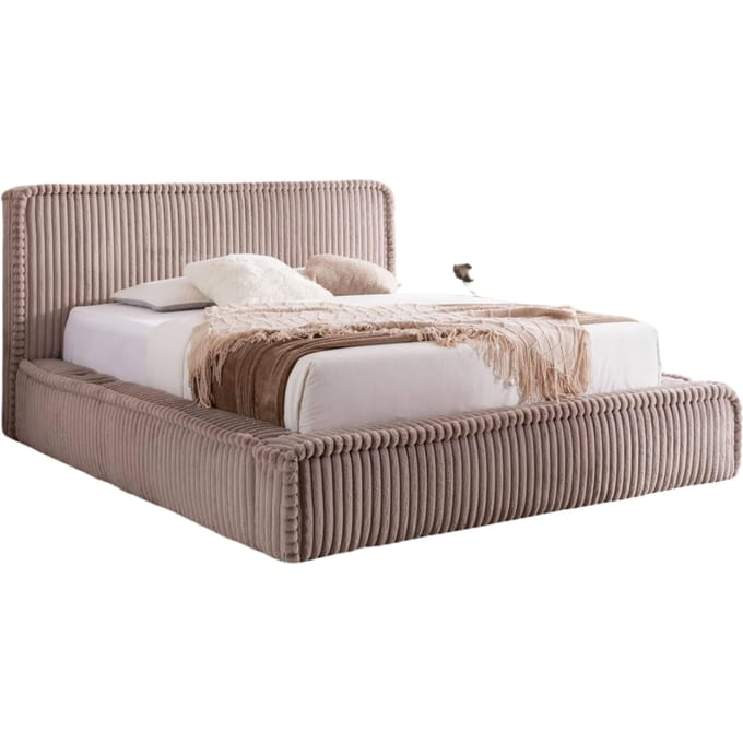 Bedframe Mirras in brede ribstof 180 x 200 cm | NADUVI Collection
