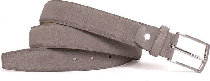 TRESANTI | ESRA I Klassieke suede riem | Grijs | Size 85