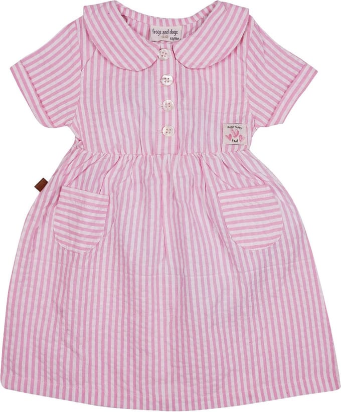 Frogs and Dogs - Stripes Dress - - Maat 68 -