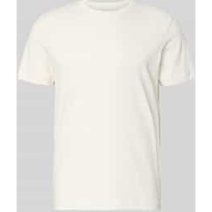 Tom Tailor - Heren t-shirt - Maat L - Mannen - Creme - Bovenmateriaal