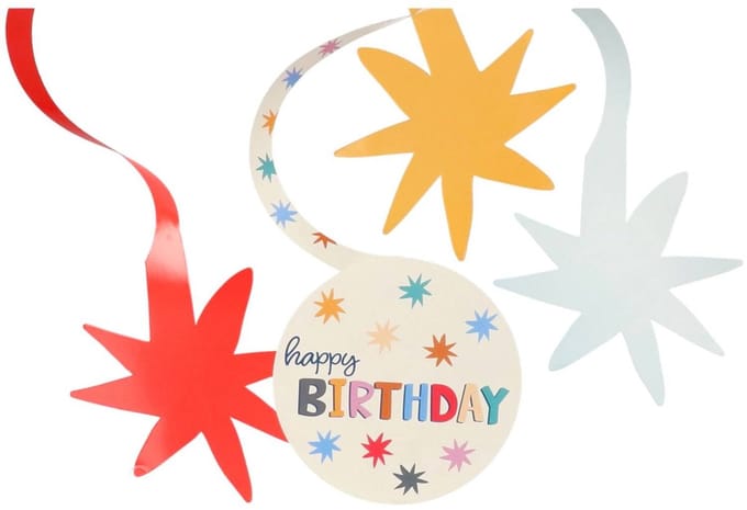 Folat - Hangdecoratie Swirls Starburst - 6 stuks