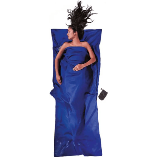 Cocoon TravelSheet Silk (Maat - 220 x 90 cm, Kleur - Ultramarine blue)
