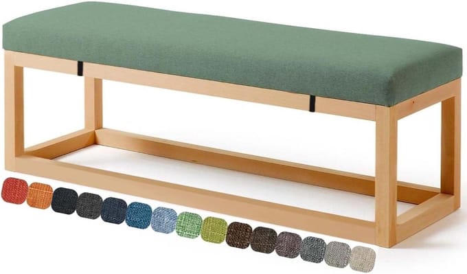 Bankkussen - Stoelkussen - Buiten Zitten - Antislip Bodem - 90 cm - Grijs