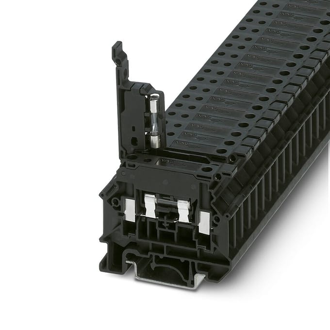 Phoenix Contact 3000539 Zekering-serieklem 8.2 mm Schroeven Zwart 50 stuk(s) Piece