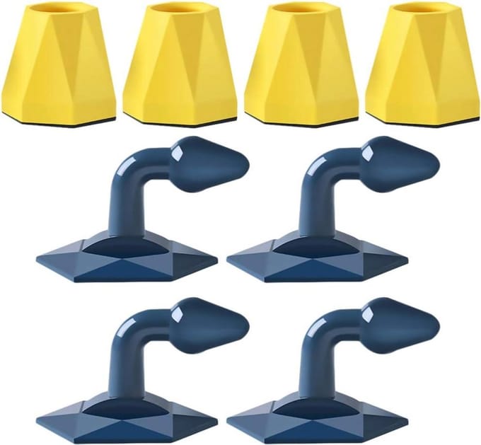 Deurstop Set - Muur Bumper - Bescherming Muren - Zelfklevend Ontwerp - 4 Stuks - Meerkleurig