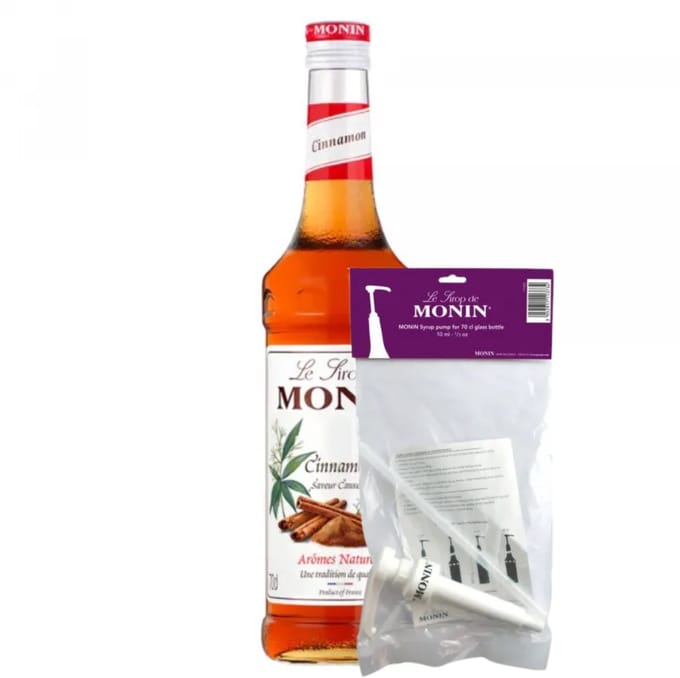 Monin Siroop Kaneel 70 cl + Pompje