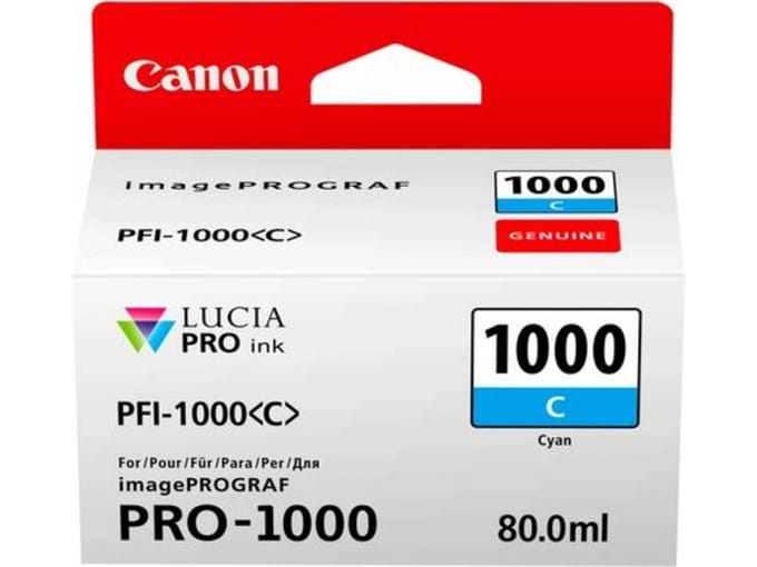 Canon PFI-1000C inktcartridge cyaan (origineel)