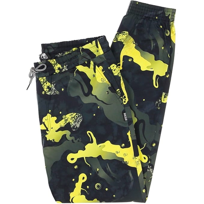 Lange heren camouflage joggingbroek geel/zwart