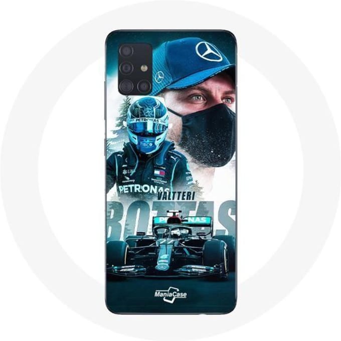 Hoesje - Samsung - Galaxy A51 - Formule 1 - Valtteri Bottas - Flexibel - Sportief