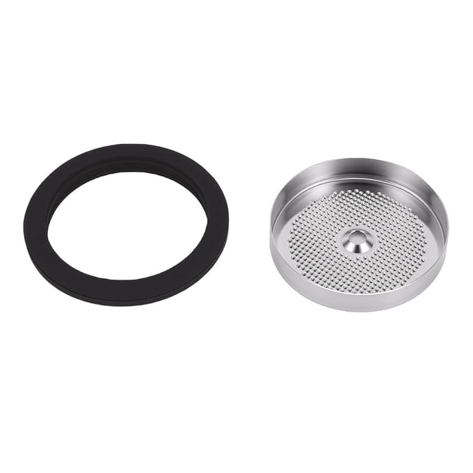 Kit de réparation de joint de groupe café pour EC685 EC680 EC9335M EC2351 Machine à café Écran de douche en acier inoxydable 50 MM avec black