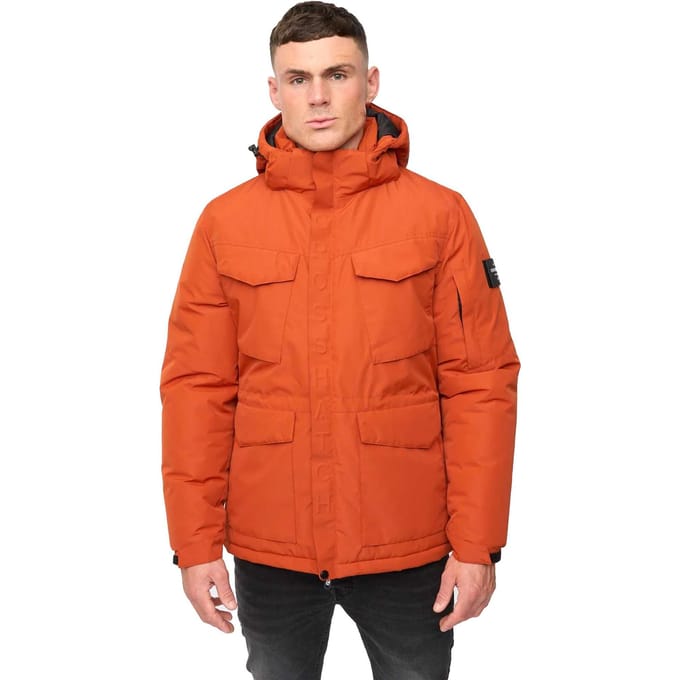 Crosshatch Heren Plentons Jacket (Gebrande Oranje)