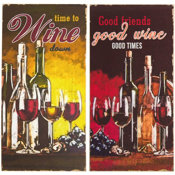 Beeldjes Signes Grimalt Wall Adorno Wine 2U
