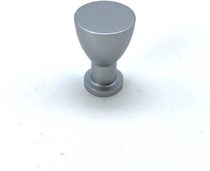 Knop Aluminium Mat Design 17mm