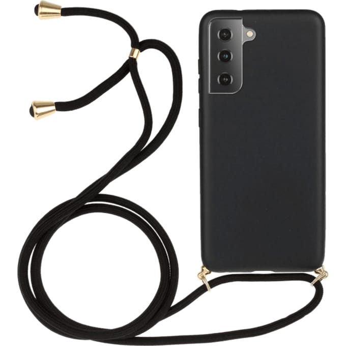 Mocaa Samsung Galaxy A14 telefoonhoesje met koord Zwart
